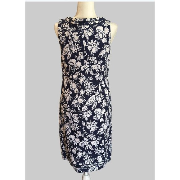 Talbots Lined Mixed Fruit Textured Shift Dress Sz 6 EUC - Picture 3 of 16